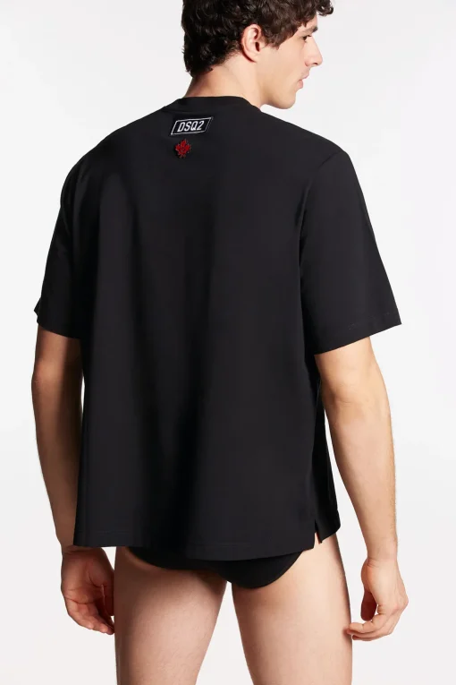 Dsquared2 Leaf Round Neck T-Shirt