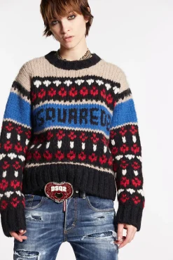 Dsquared2 Wool Jacquard Knit