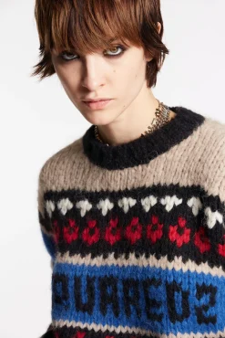 Dsquared2 Wool Jacquard Knit