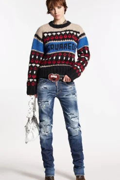 Dsquared2 Wool Jacquard Knit