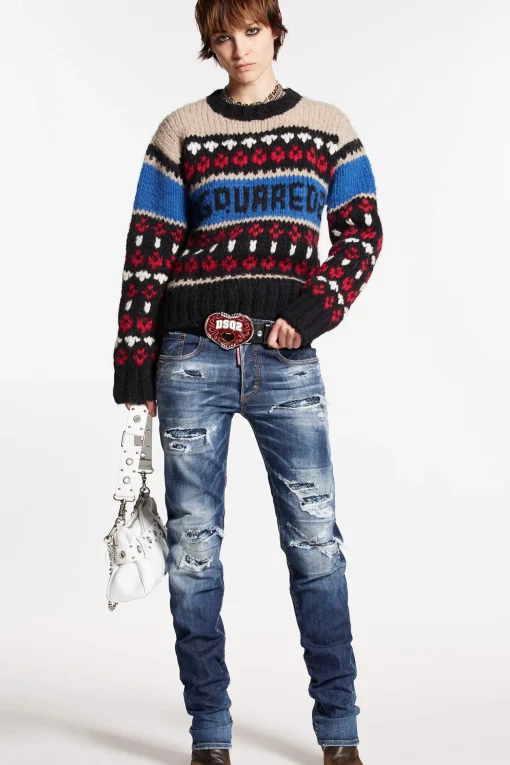 Dsquared2 Wool Jacquard Knit