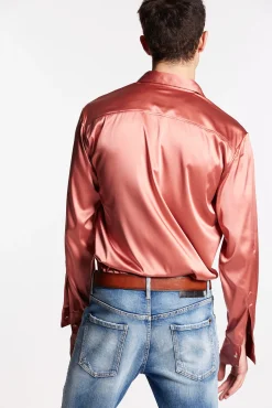 Embellished Satin Shirt