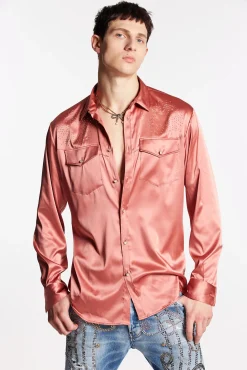 Embellished Satin Shirt