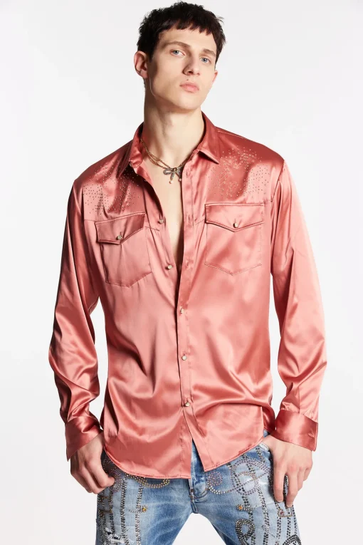 Embellished Satin Shirt
