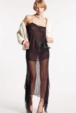 Embroidery Chiffon Dress