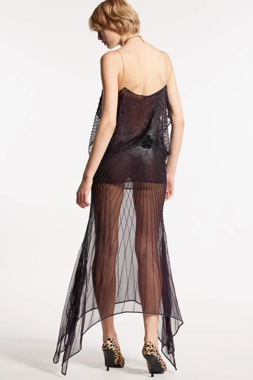Embroidery Chiffon Dress