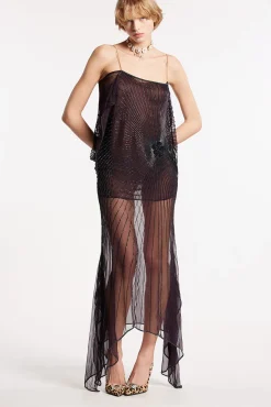 Embroidery Chiffon Dress