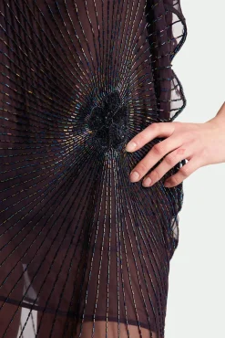 Embroidery Chiffon Dress