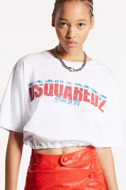 Fade Dyed Gathered Relaxed T-Shirt