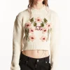 Flower Jacquard Knit