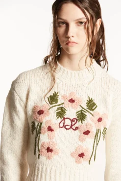 Flower Jacquard Knit