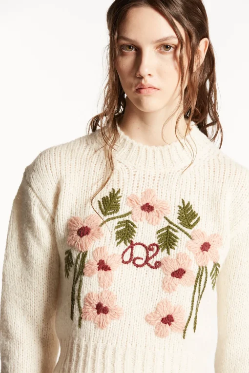 Flower Jacquard Knit