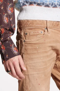 Garment Dyed Slim Jeans
