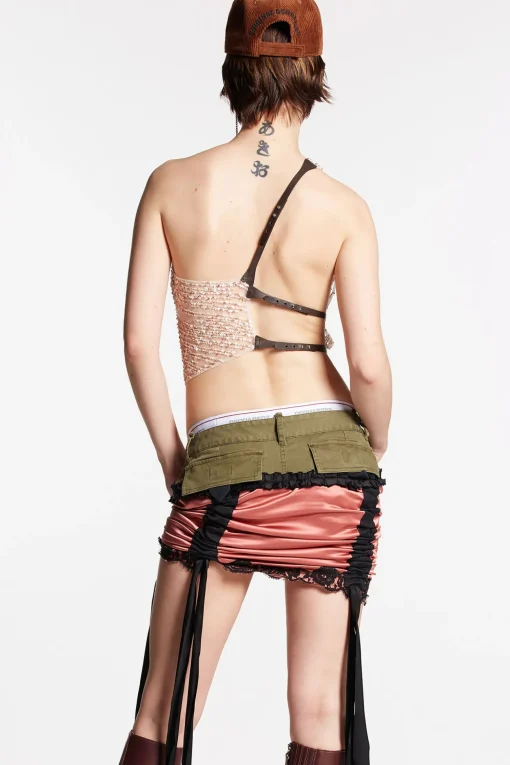 Halter Embroidered Top