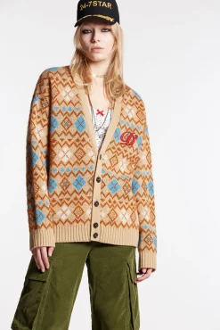 Heart Vintage Shetland Cardigan Knit