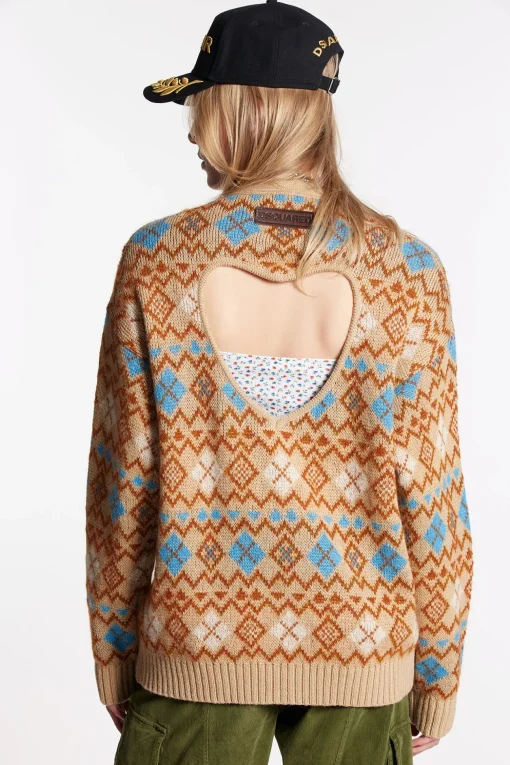 Heart Vintage Shetland Cardigan Knit