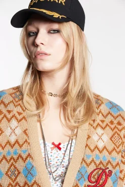 Heart Vintage Shetland Cardigan Knit
