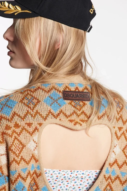 Heart Vintage Shetland Cardigan Knit