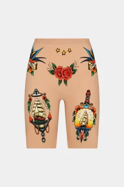 Honey Tattoo Cycling Shorts