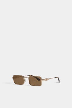 Hype Gold Brown Sunglasses