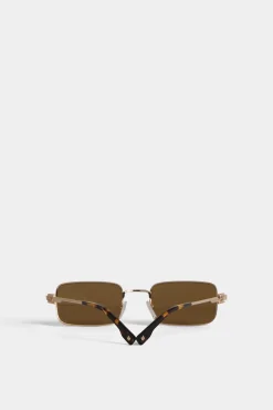 Hype Gold Brown Sunglasses