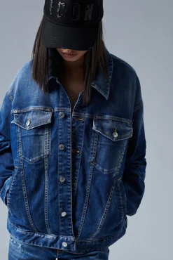 Icon Dark Wash Over Jean Jacket