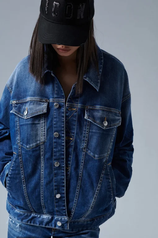 Icon Dark Wash Over Jean Jacket
