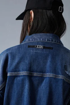 Icon Dark Wash Over Jean Jacket