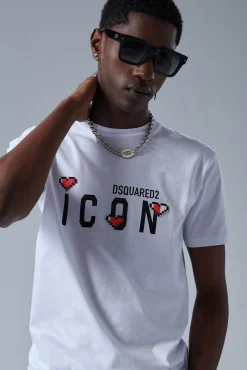 Icon Heart Pixel Cool T-Shirt
