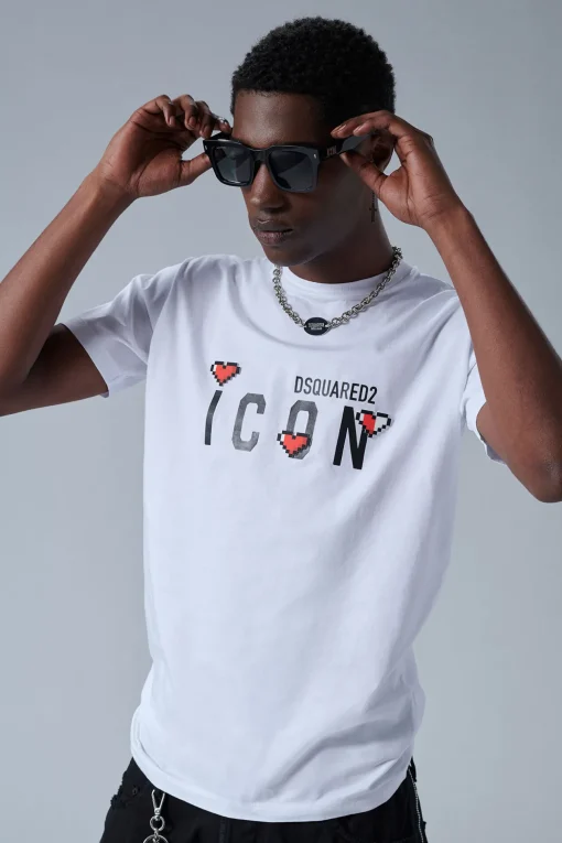 Icon Heart Pixel Cool T-Shirt