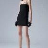 Icon Leather Trim Dress