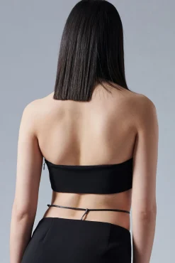 Icon Leather Trimmed Top