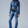 Icon Medium Wash High Waist Trumpet Jeans