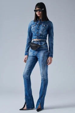 Icon Medium Wash High Waist Trumpet Jeans