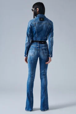 Icon Medium Wash High Waist Trumpet Jeans