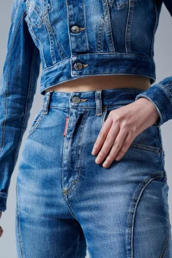Icon Medium Wash High Waist Trumpet Jeans