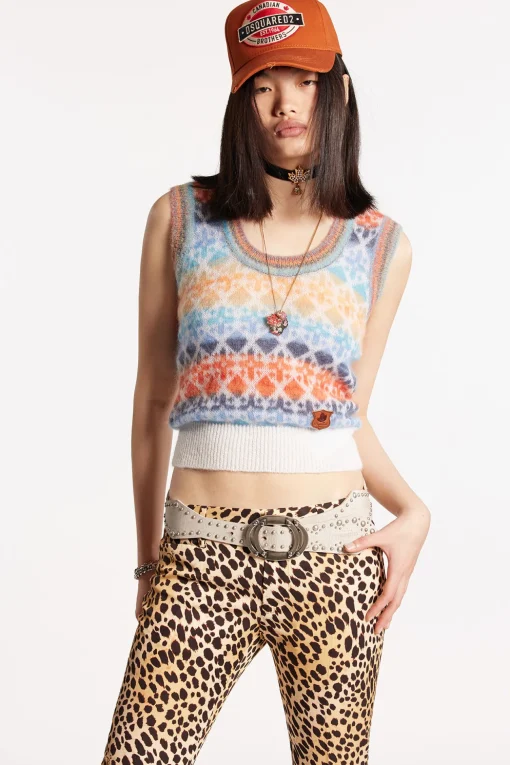 Jacquard Vest Knit