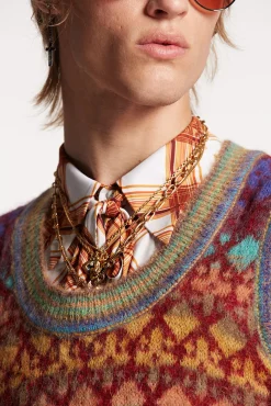 Jacquard Vest Knit