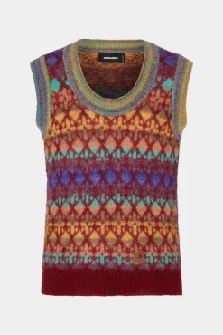 Jacquard Vest Knit