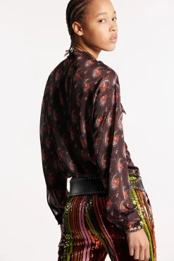 Knotted Collar Shirt