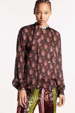 Knotted Collar Shirt