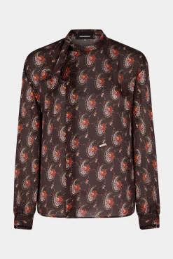 Knotted Collar Shirt