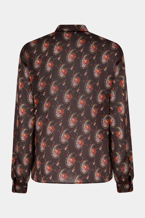 Knotted Collar Shirt