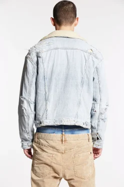 Light Destroyed Wash Jean Jacket
