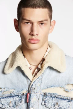 Light Destroyed Wash Jean Jacket