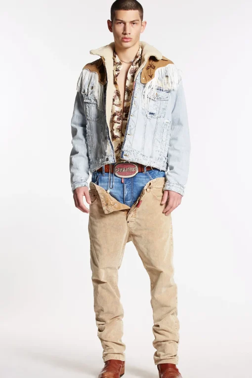 Light Destroyed Wash Jean Jacket