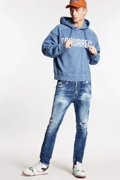 Medium Basic Ripped Wash Skater Jeans