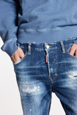 Medium Basic Ripped Wash Skater Jeans