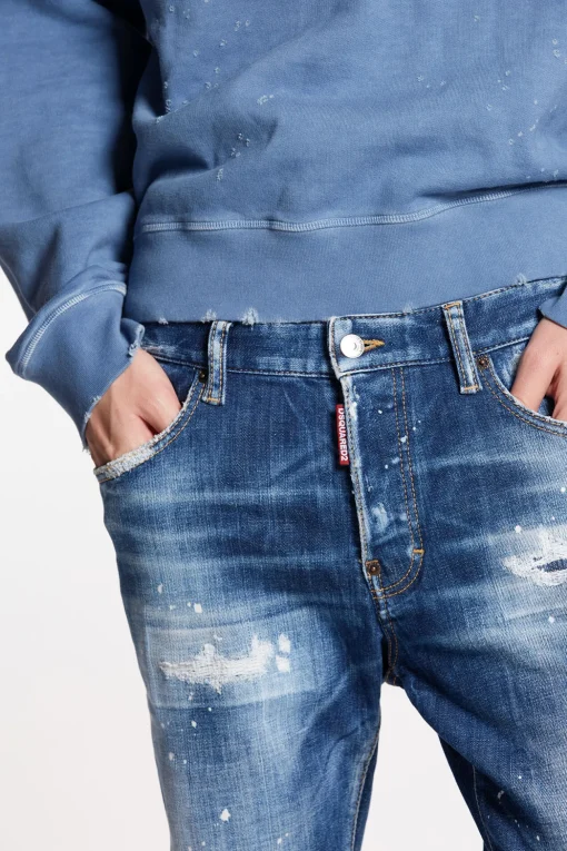 Medium Basic Ripped Wash Skater Jeans