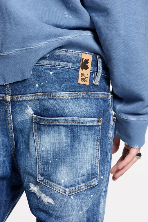 Medium Basic Ripped Wash Skater Jeans